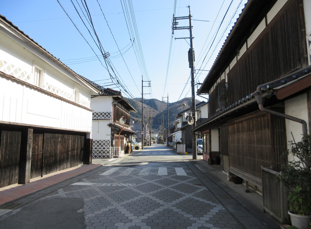 新見御殿町の町並み(岡山県新見市)