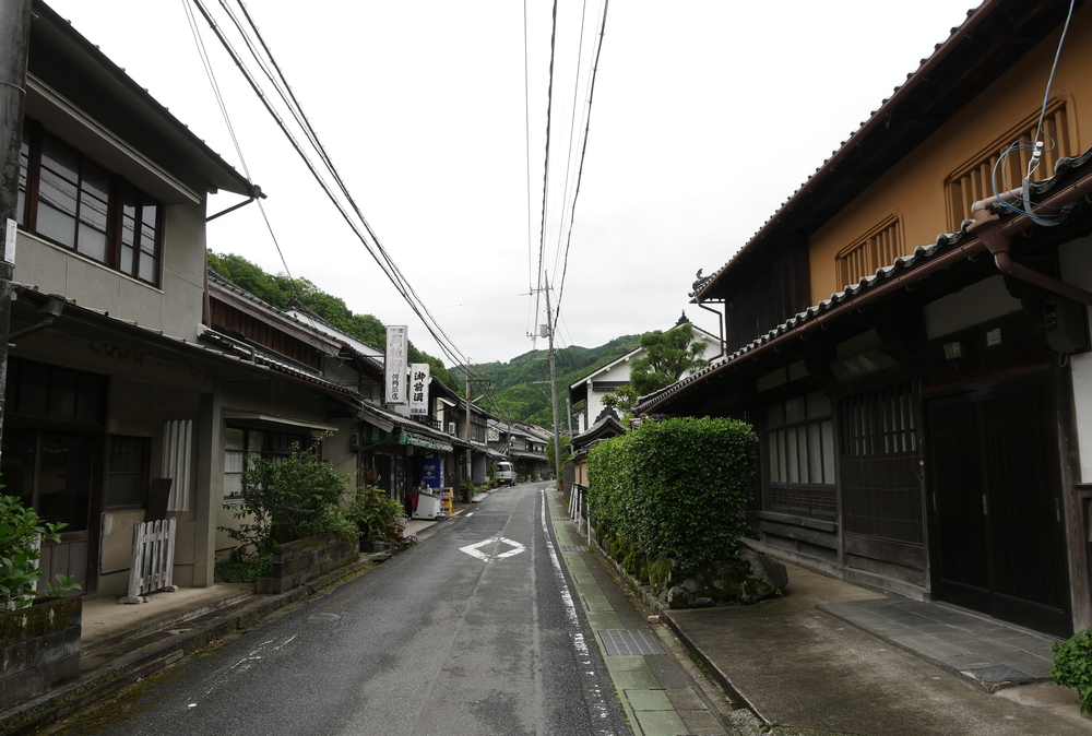 月田の町並み(岡山県真庭市)