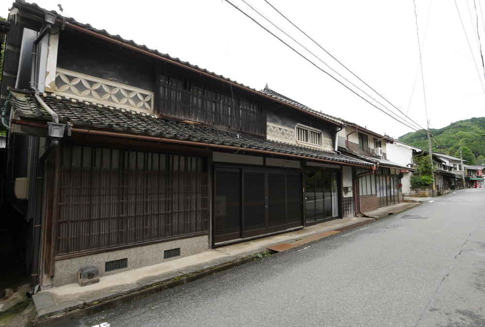 月田の町並み(岡山県真庭市)