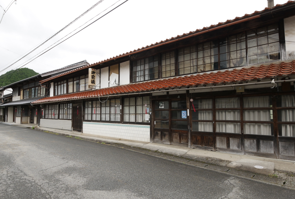 美甘の町並み(岡山県真庭市)