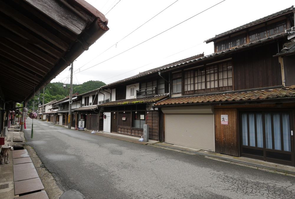 美甘の町並み(岡山県真庭市)