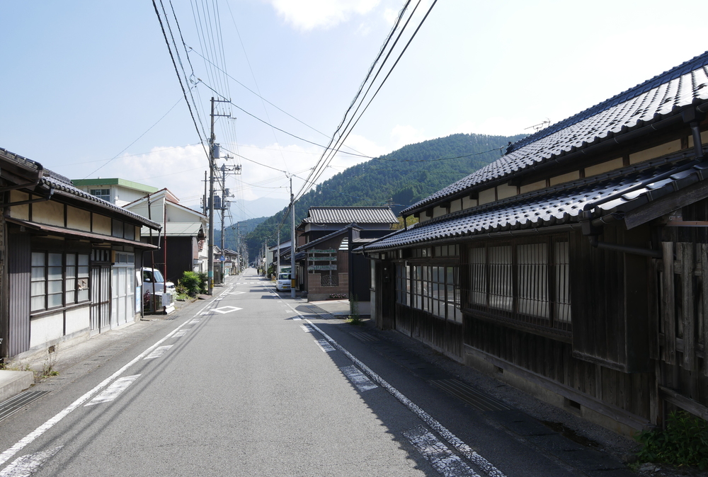 久万の町並み(愛媛県久万高原町)